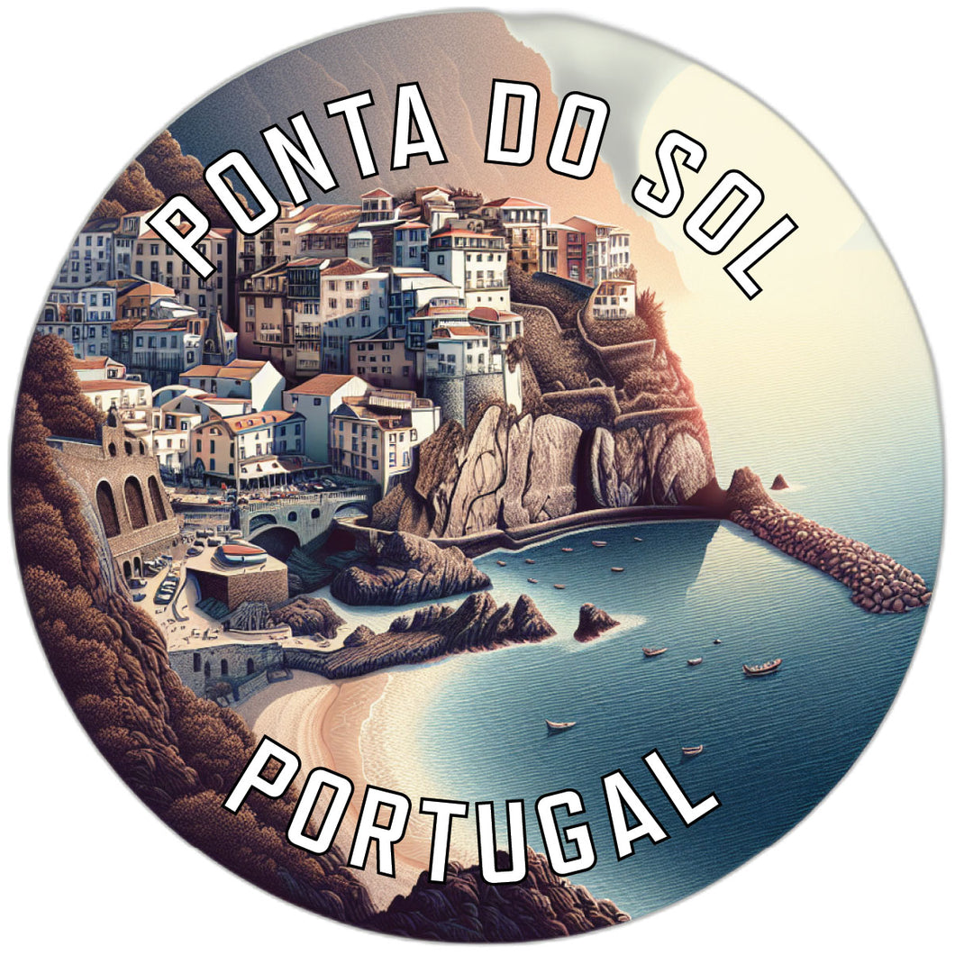 Ponta do Sol Portugal Souvenir Die Cut Flat Magnet 2-Inch