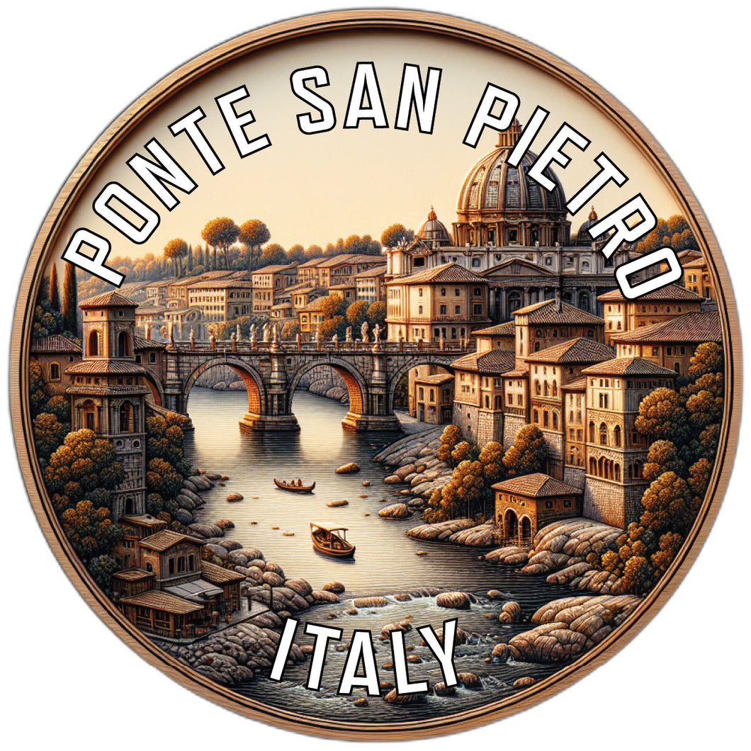 Ponte San Pietro Italy Souvenir Die Cut Flat Magnet 2-Inch