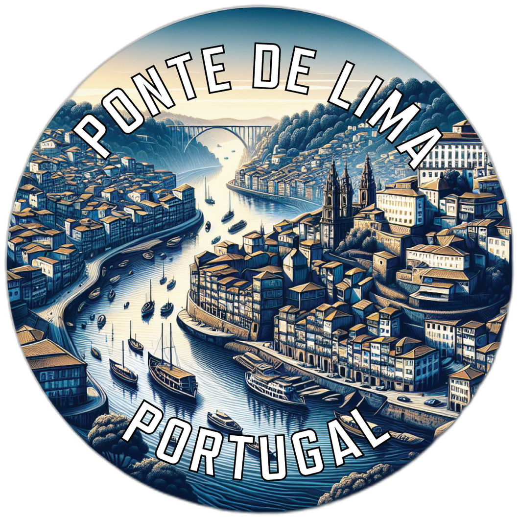 Ponte de Lima Portugal Souvenir Die Cut Flat Magnet 2-Inch