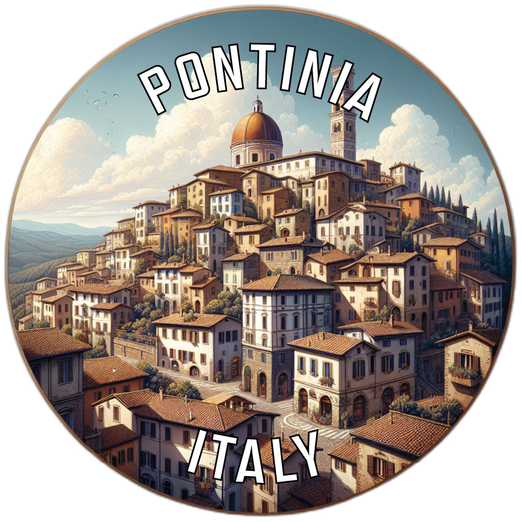 Pontinia Italy Souvenir Die Cut Flat Magnet 2-Inch