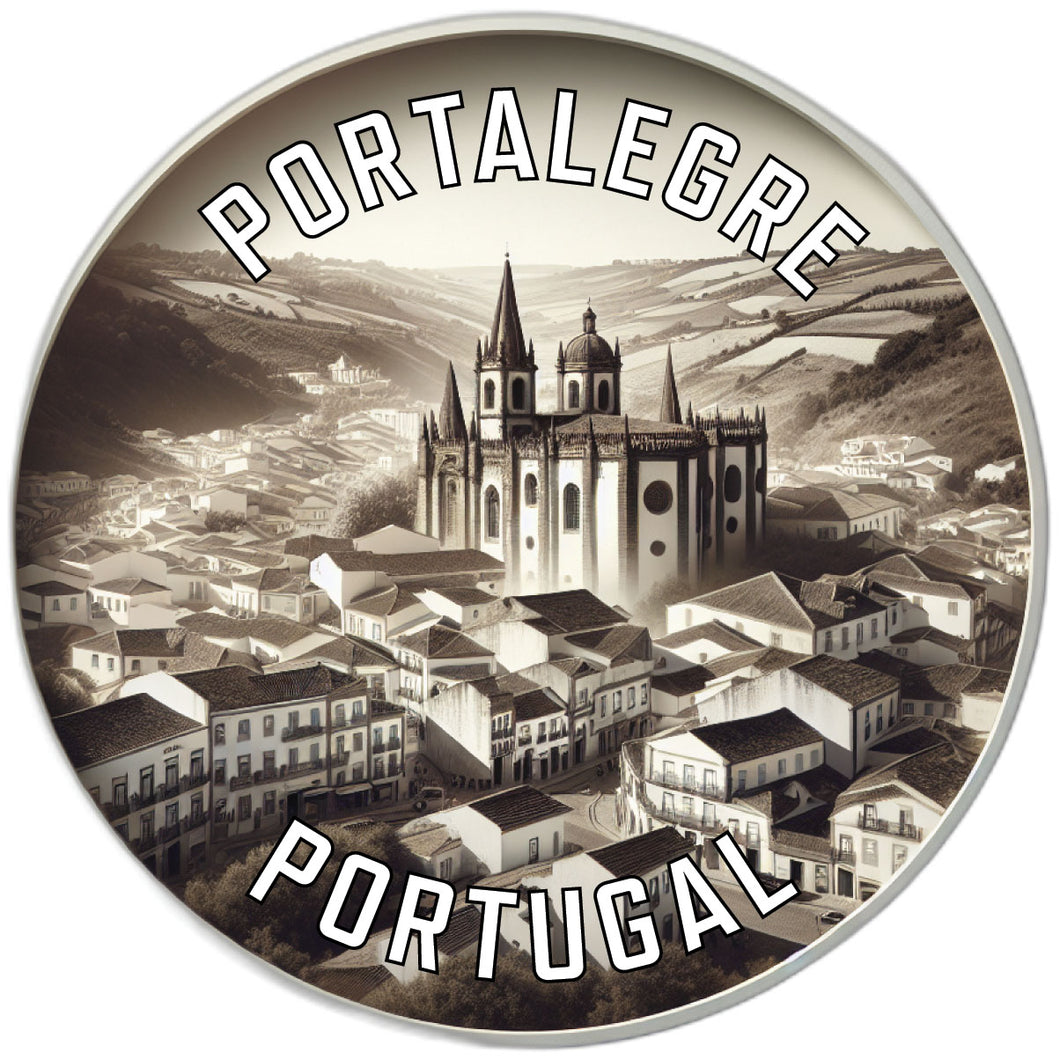 Portalegre Portugal Souvenir Die Cut Flat Magnet 2-Inch