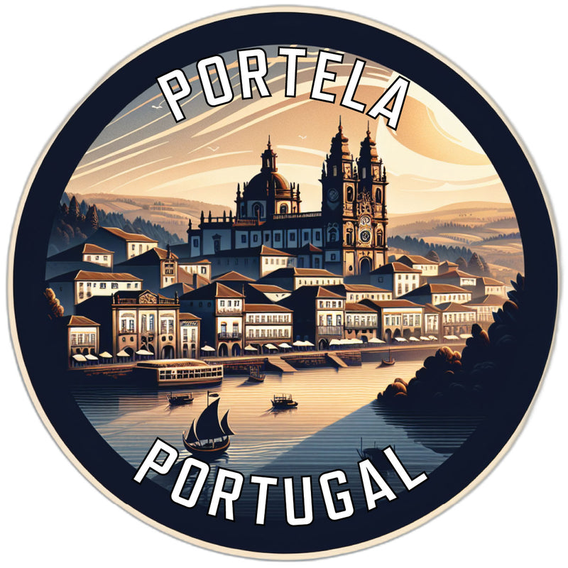 Portela Portugal Souvenir Die Cut Flat Magnet 2-Inch