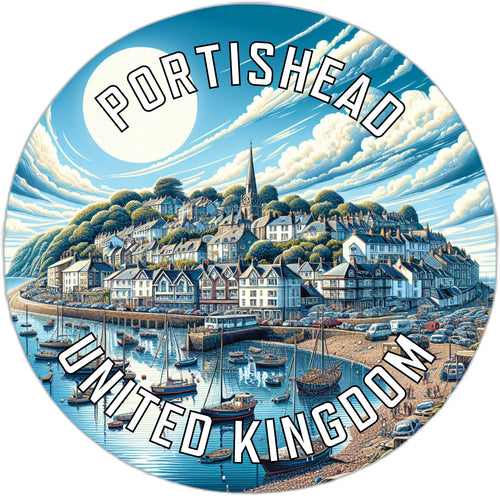 Portishead United Kingdom Souvenir Die Cut Flat Magnet 2-Inch