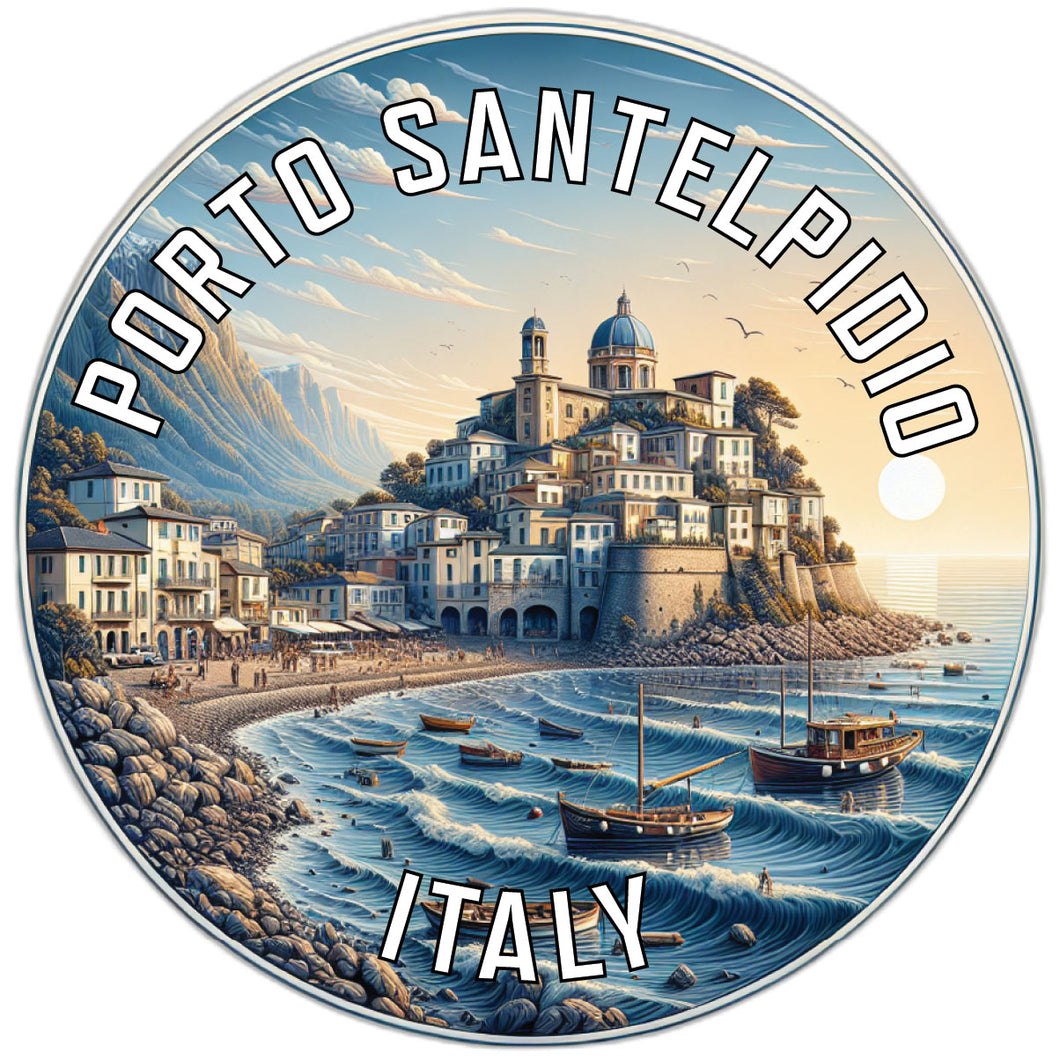 Porto SantElpidio Souvenir Die Cut Flat Magnet 2-Inch