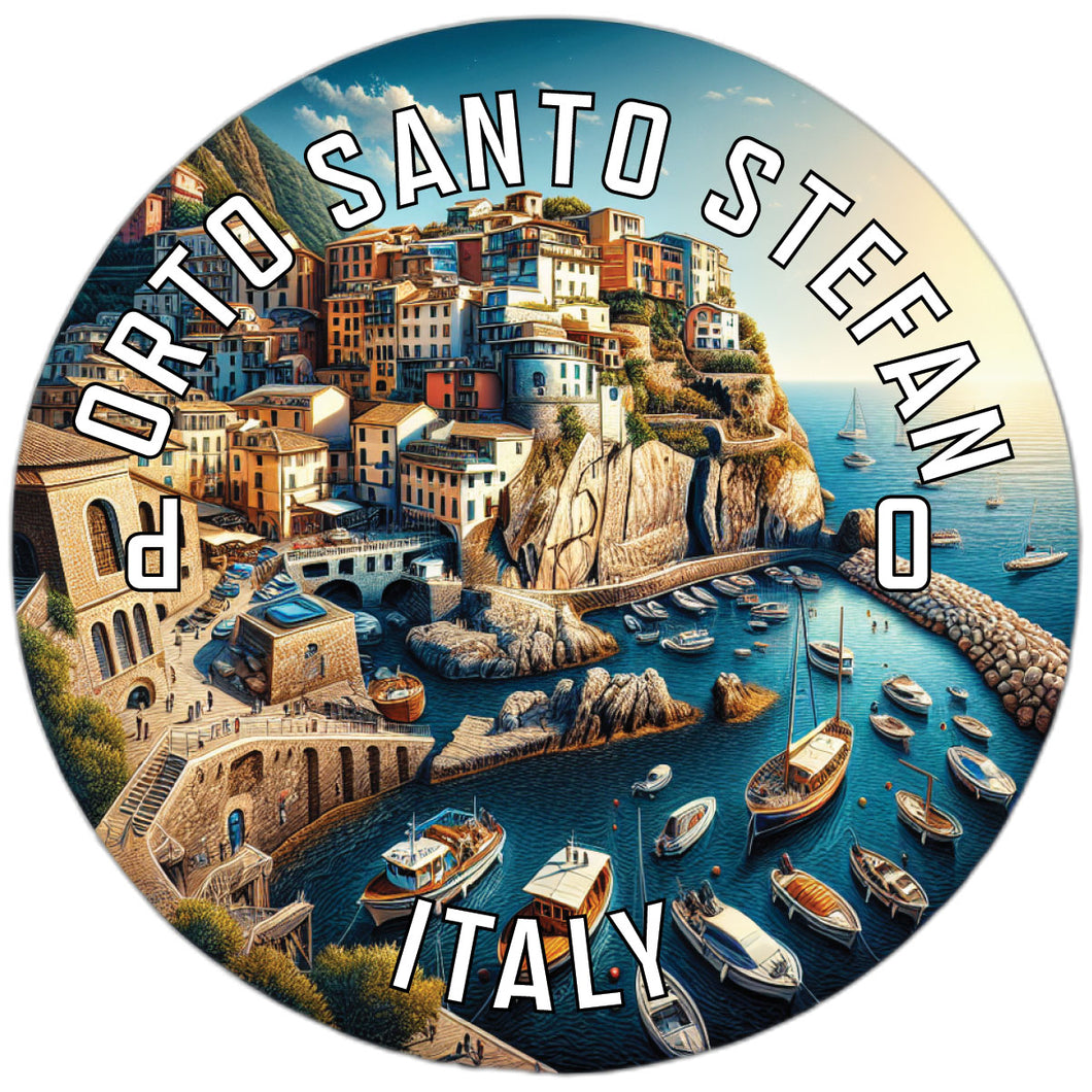 Porto Santo Stefano Italy Souvenir Die Cut Flat Magnet 6-Inch