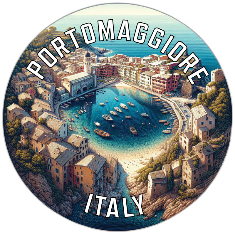 Portomaggiore Italy Souvenir Die Cut Flat Magnet 2-Inch