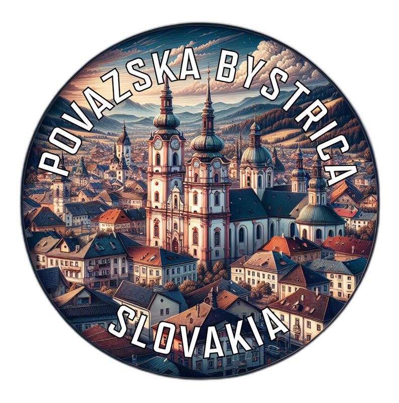Povazska Bystrica Slovakia Souvenir Die Cut Flat Magnet 2-Inch