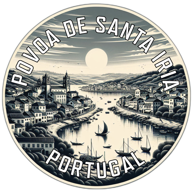 Povoa de Santa Iria Portugal Souvenir Die Cut Flat Magnet 6-Inch
