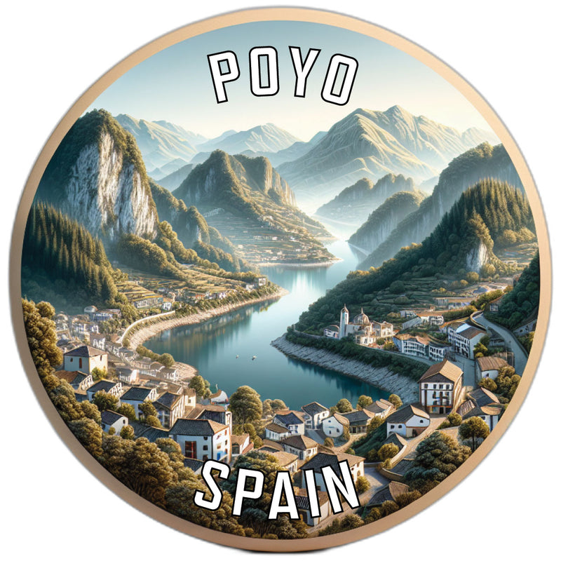 Poyo Spain Souvenir Die Cut Flat Magnet 2-Inch
