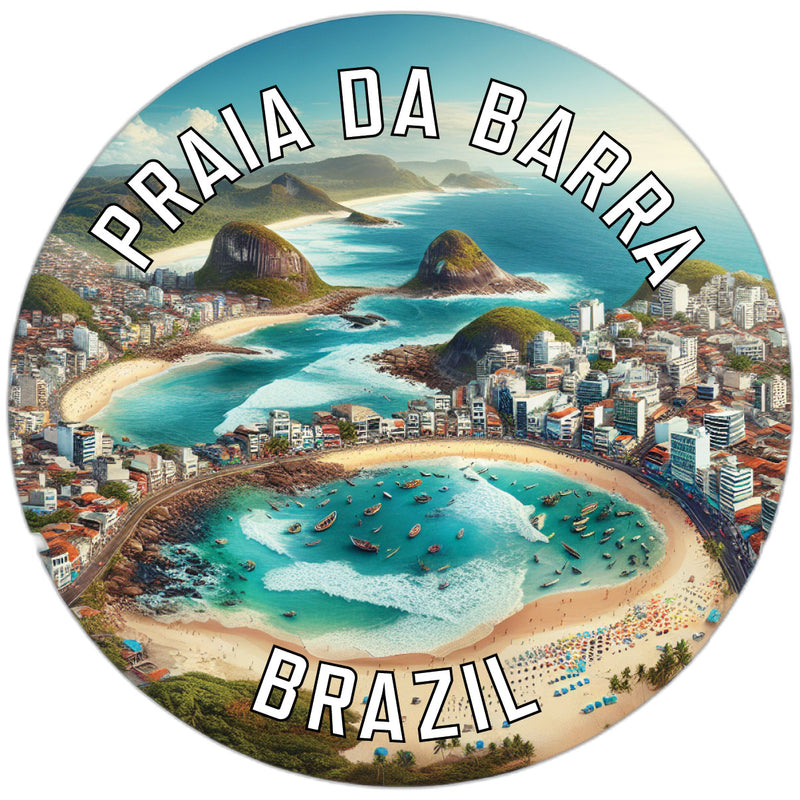 Praia da Barra Souvenir Die Cut Flat Magnet 6-Inch