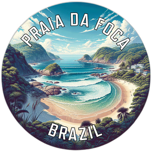 Praia da Foca Souvenir Die Cut Flat Magnet 2-Inch