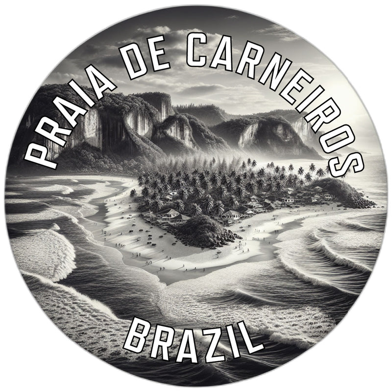 Praia de Carneiros Souvenir Die Cut Flat Magnet 6-Inch