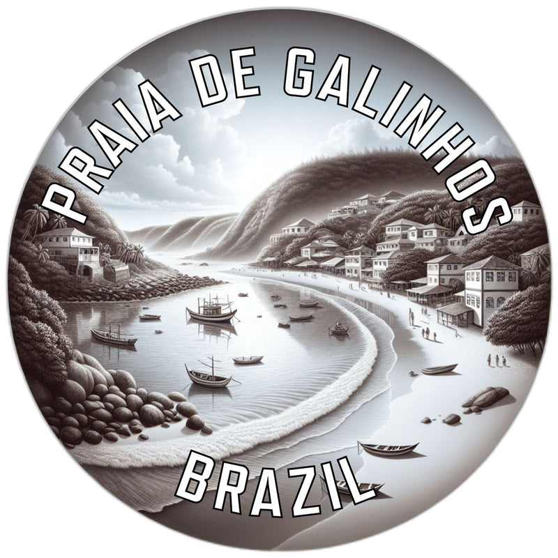 Praia de Galinhos Souvenir Die Cut Flat Magnet 6-Inch