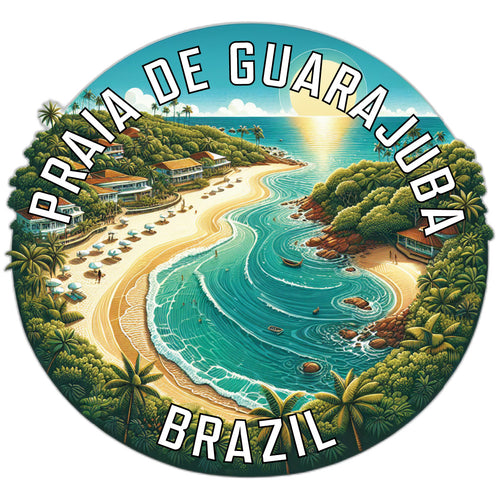 Praia de Guarajuba Souvenir Vinyl Decal Sticker 3-Inch