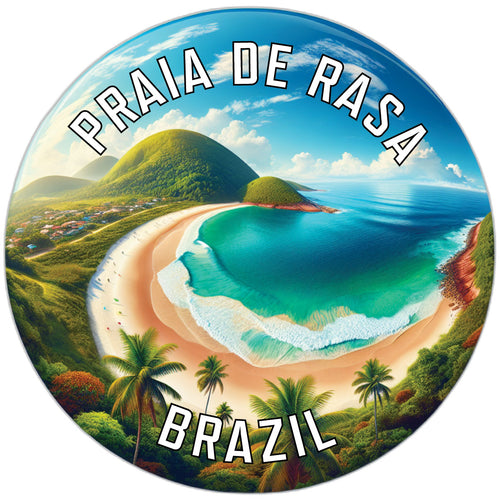 Praia de Rasa Souvenir Die Cut Flat Magnet 6-Inch