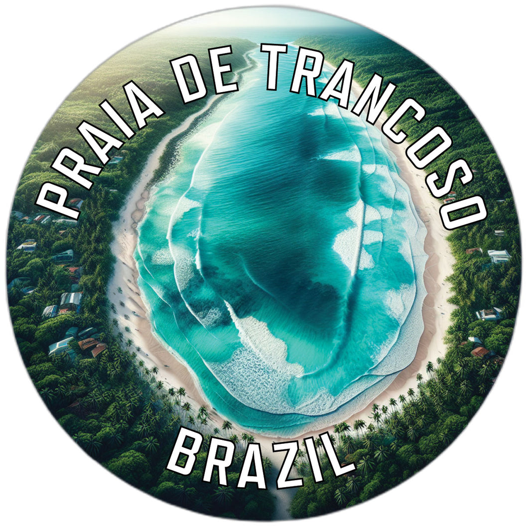 Praia de Trancoso Souvenir Die Cut Flat Magnet 2-Inch