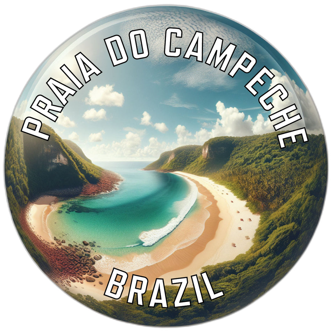 Praia do Campeche Souvenir Die Cut Flat Magnet 6-Inch