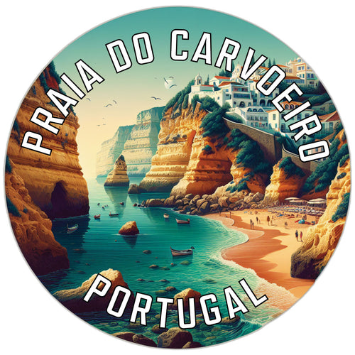 Praia do Carvoeiro Portugal Souvenir Die Cut Flat Magnet 2-Inch