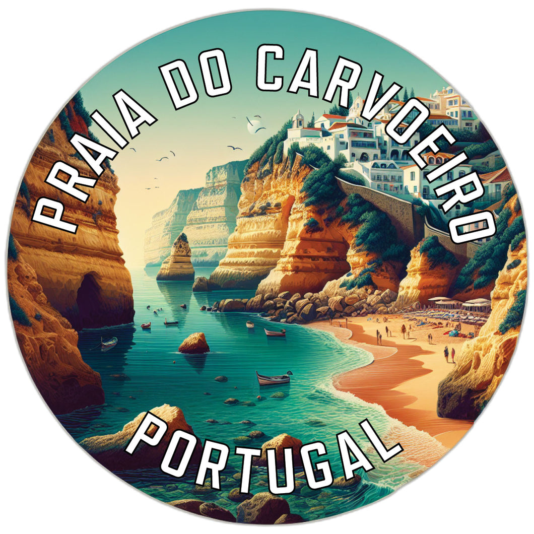 Praia do Carvoeiro Portugal Souvenir Die Cut Flat Magnet 2-Inch