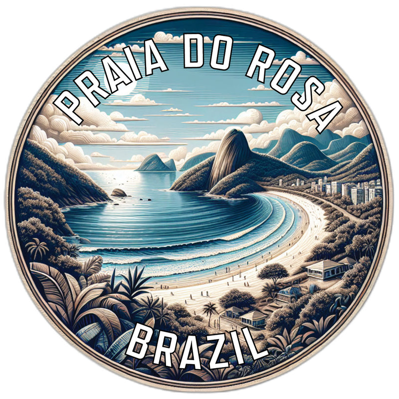 Praia do Rosa Souvenir Die Cut Flat Magnet 2-Inch