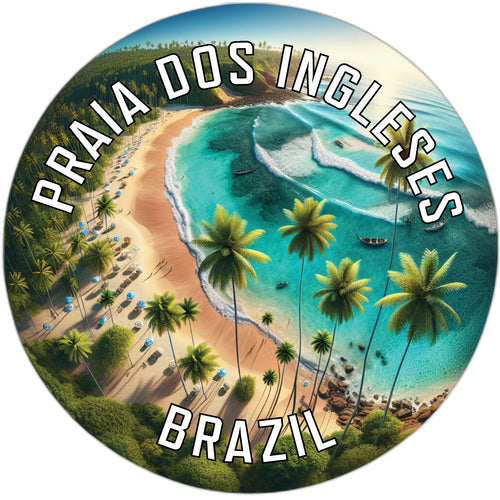 Praia dos Ingleses Souvenir Die Cut Flat Magnet 2-Inch