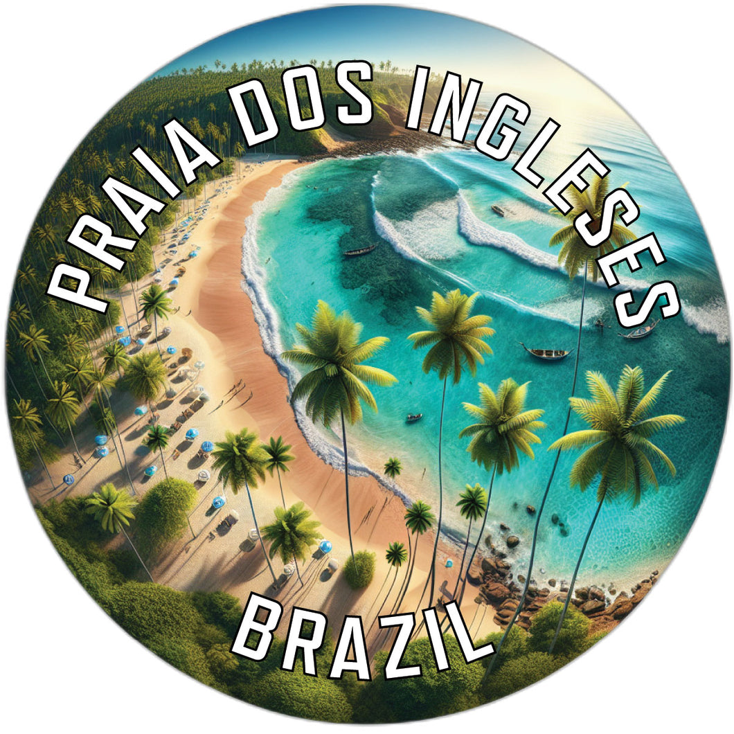 Praia dos Ingleses Souvenir Die Cut Flat Magnet 2-Inch