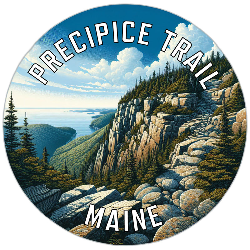 Precipice Trail Souvenir Die Cut Flat Magnet 2-Inch