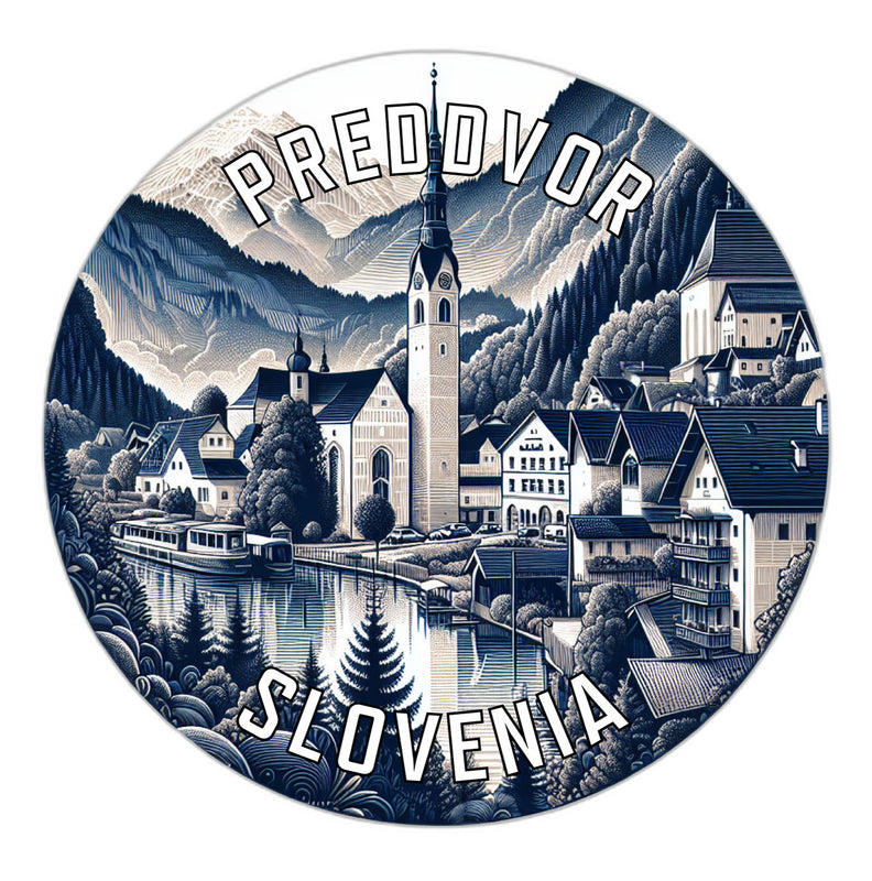 Preddvor Slovenia Souvenir Vinyl Decal Sticker 6-Inch