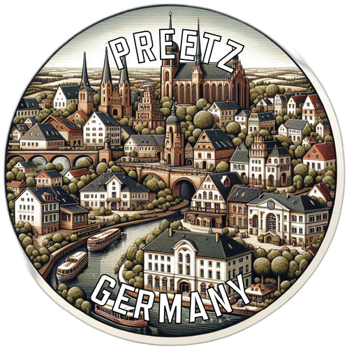 Preetz Germany Souvenir Vinyl Decal Sticker 6-Inch