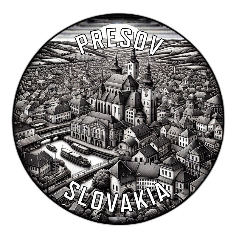 Presov Slovakia Souvenir Die Cut Flat Magnet 2-Inch