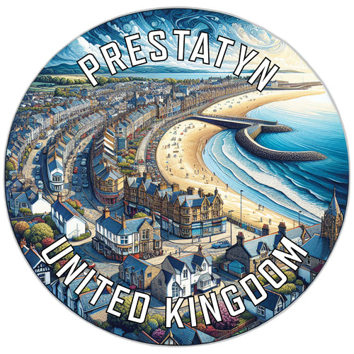 Prestatyn United Kingdom Souvenir Vinyl Decal Sticker 6-Inch