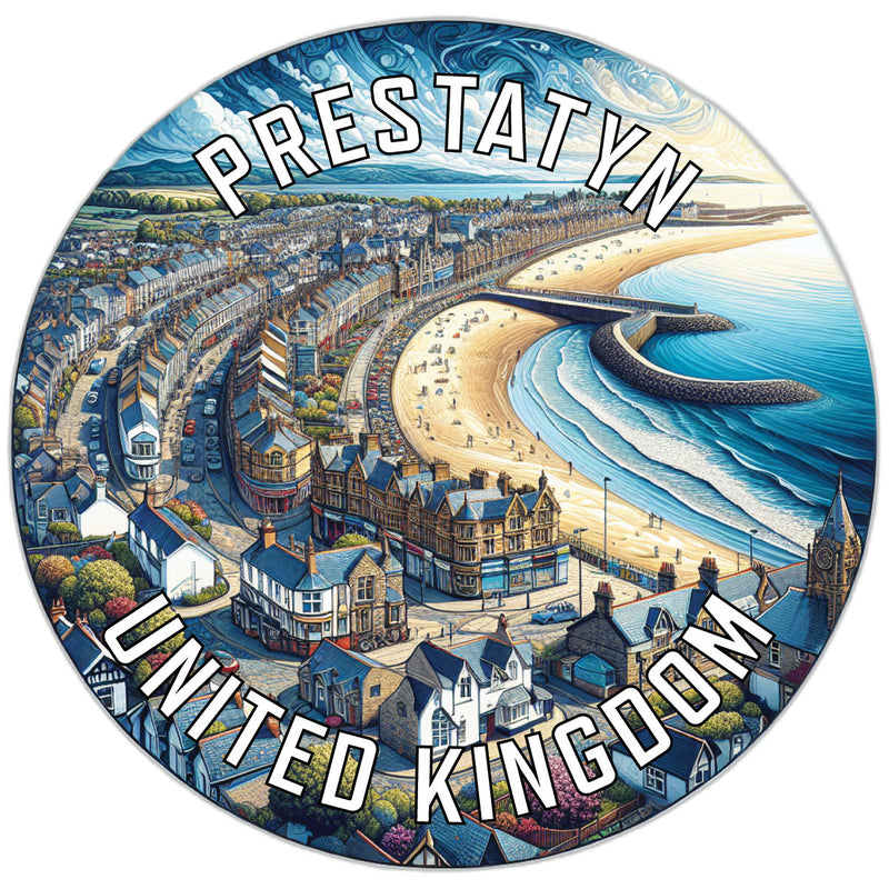 Prestatyn United Kingdom Souvenir Vinyl Decal Sticker 6-Inch
