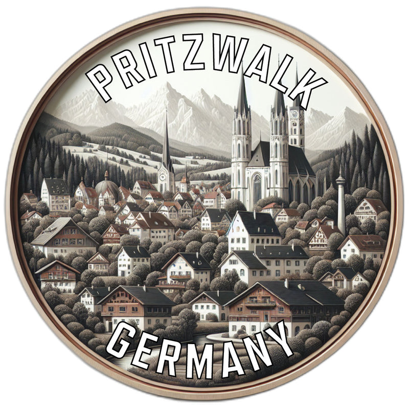 Pritzwalk Germany Souvenir Vinyl Decal Sticker 6-Inch