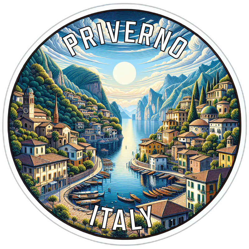 Priverno Italy Souvenir Vinyl Decal Sticker 3-Inch
