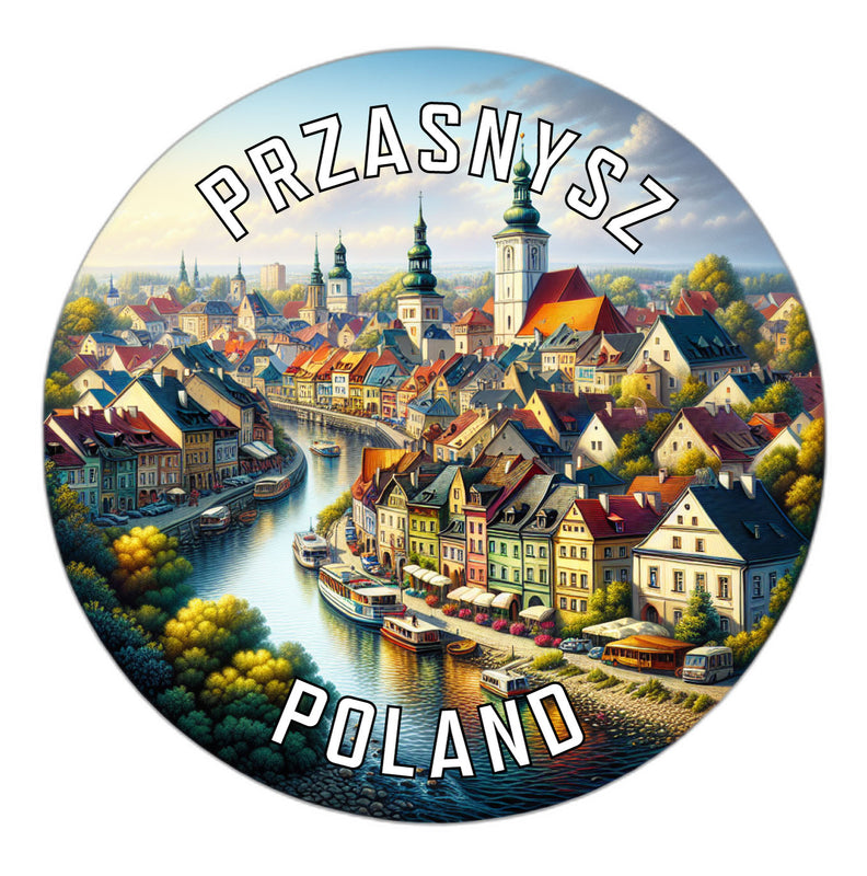 Przasnysz Poland Souvenir Die Cut Flat Magnet 2-Inch