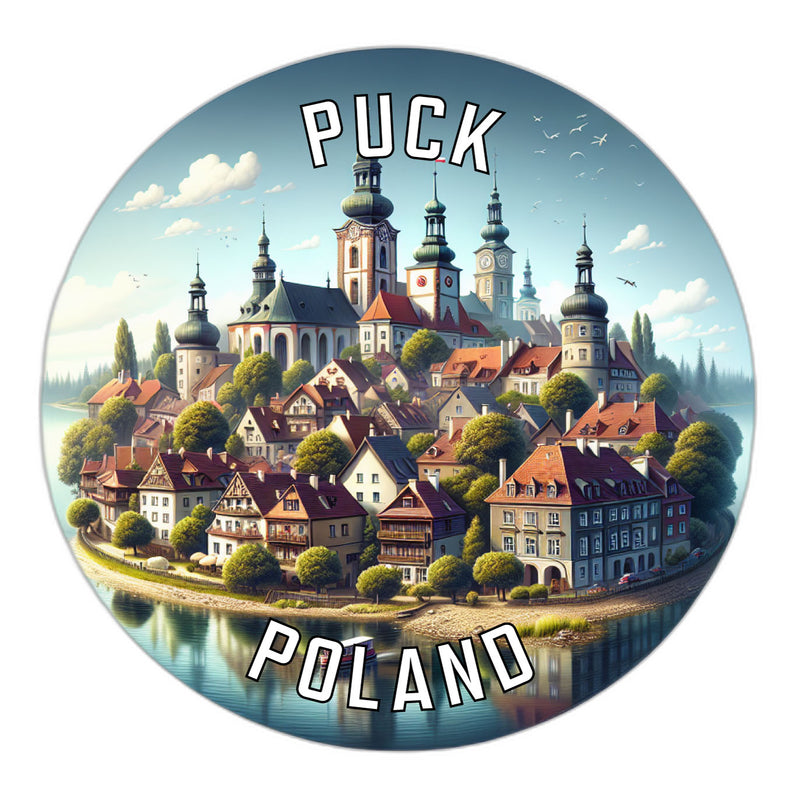 Puck Poland Souvenir Vinyl Decal Sticker 2-Inch