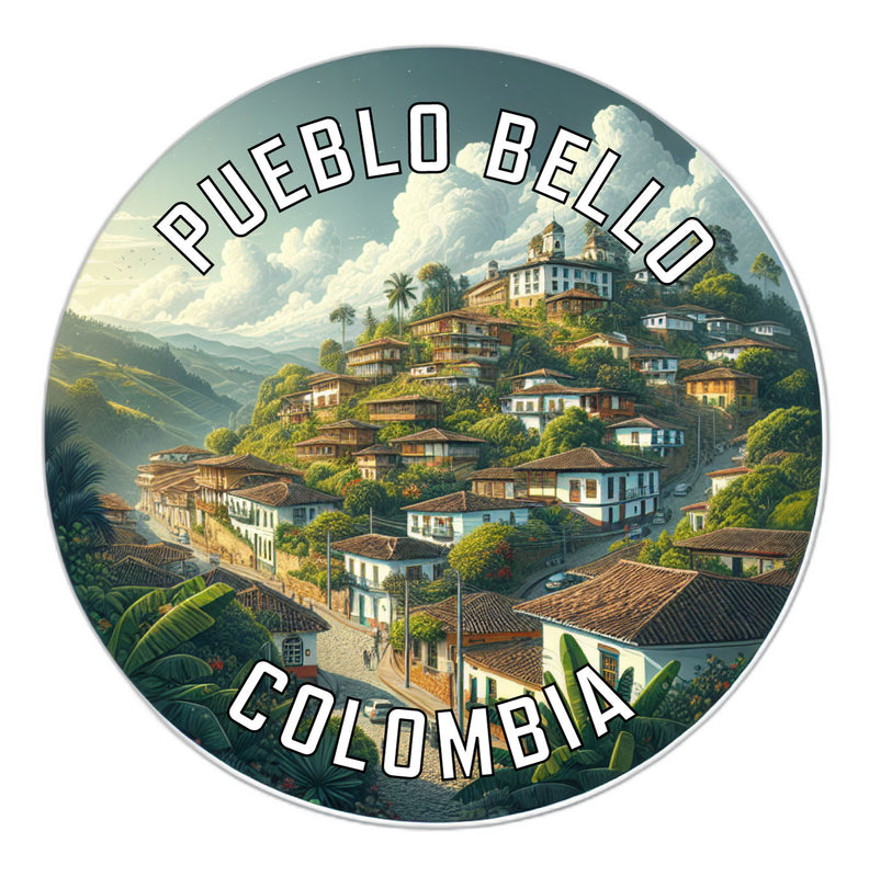 Pueblo Bello Colombia Souvenir Die Cut Flat Magnet 6-Inch