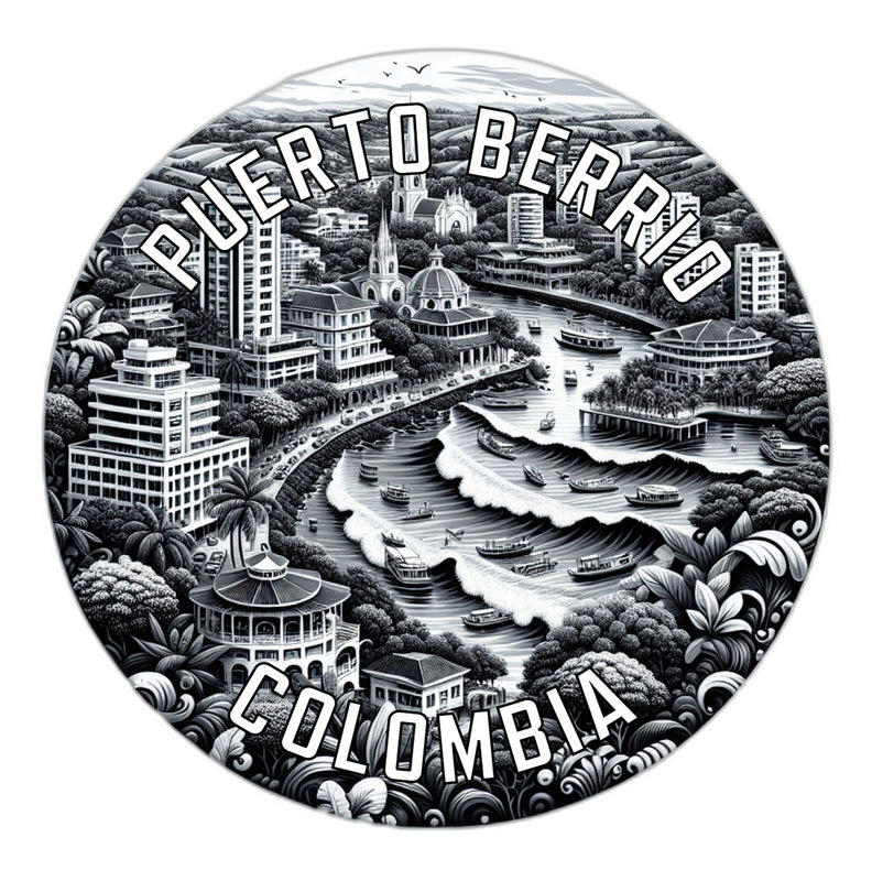 Puerto Berrio Colombia Souvenir Die Cut Flat Magnet 3-Inch