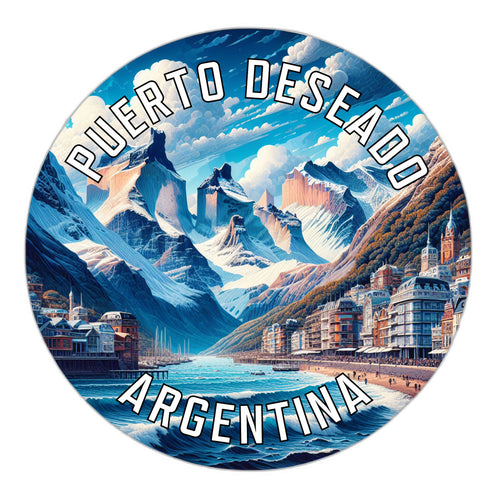 Puerto Deseado Argentina Souvenir Die Cut Flat Magnet 2-Inch