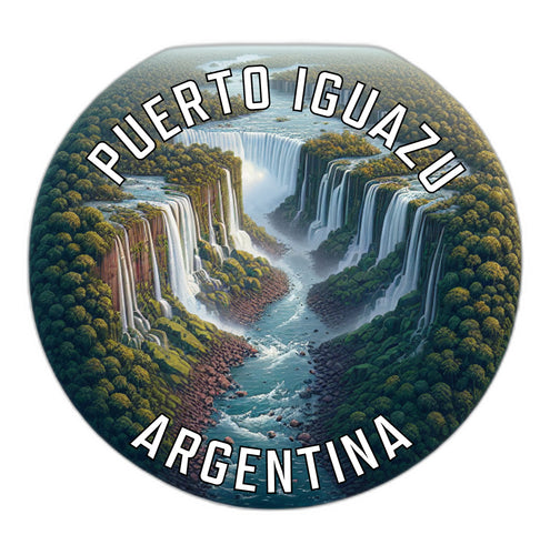 Puerto Iguazu Argentina Souvenir Die Cut Flat Magnet 6-Inch