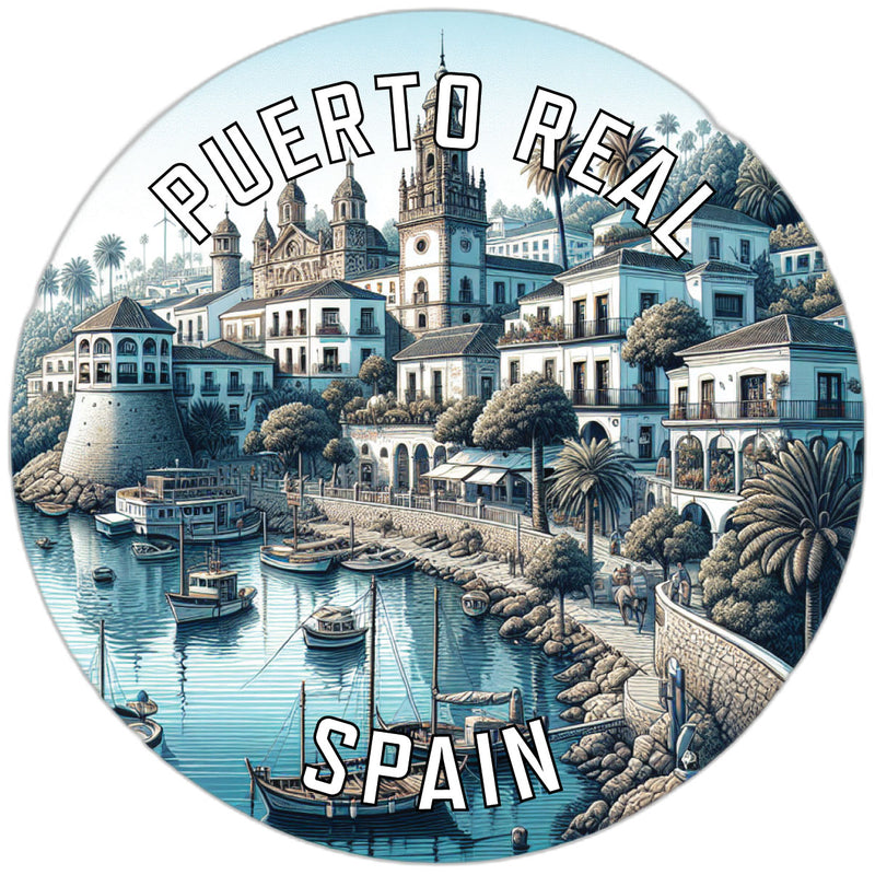 Puerto Real Spain Souvenir Vinyl Decal Sticker 6-Inch
