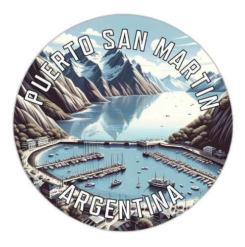 Puerto San Martin Argentina Souvenir Die Cut Flat Magnet 2-Inch