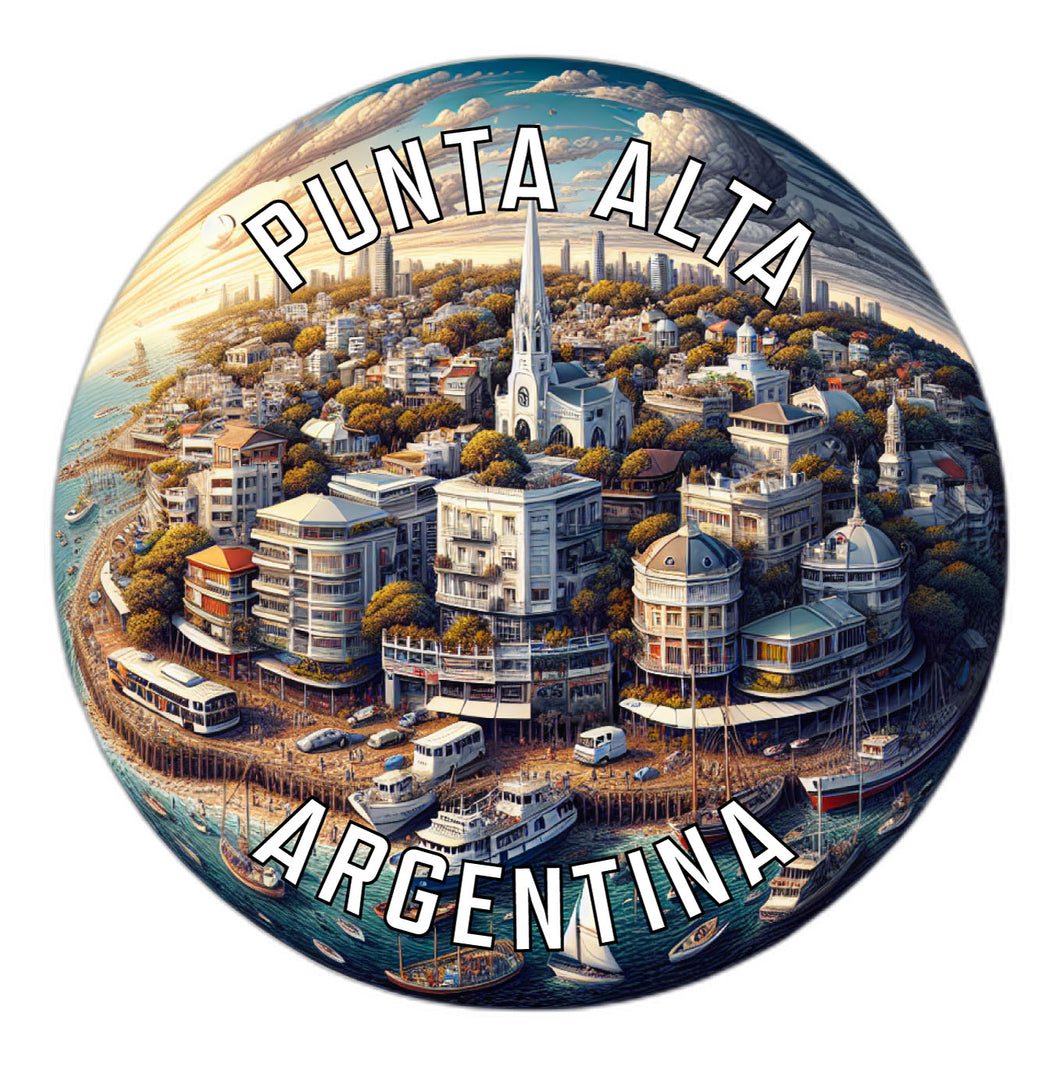 Punta Alta Argentina Souvenir Die Cut Flat Magnet 6-Inch