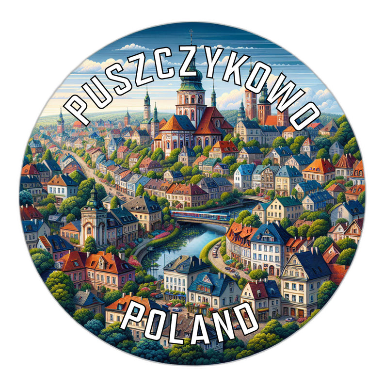 Puszczykowo Poland Souvenir Die Cut Flat Magnet 2-Inch