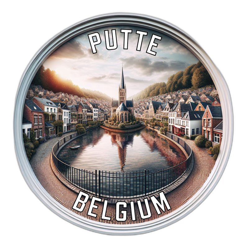 Putte Belgium Souvenir Vinyl Decal Sticker 2-Inch