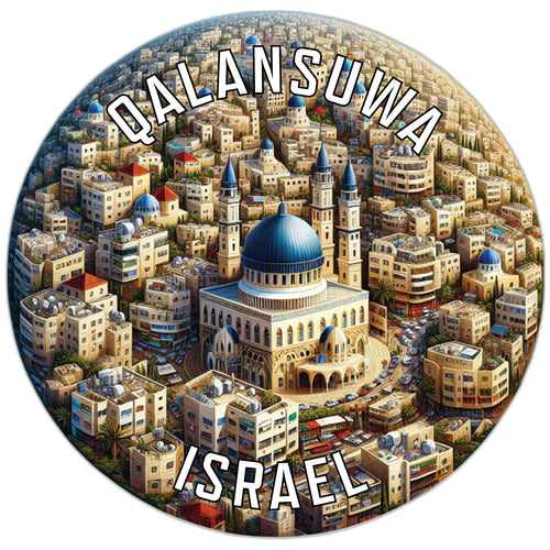 Qalansuwa Israel Souvenir Vinyl Decal Sticker 2-Inch