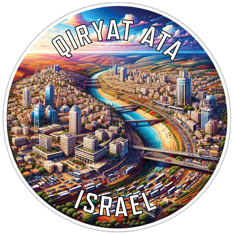 Qiryat Ata Israel Souvenir Vinyl Decal Sticker 2-Inch