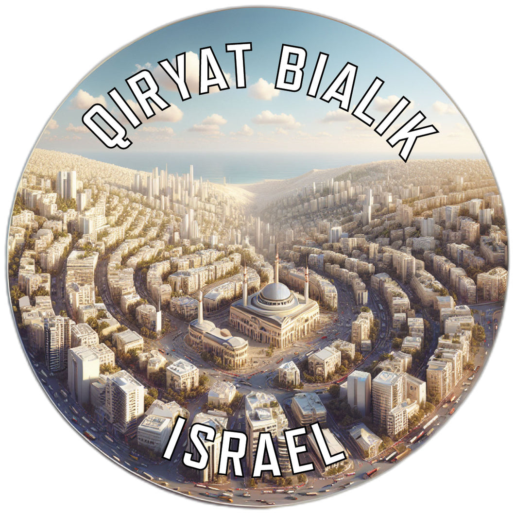 Qiryat Bialik Israel Souvenir Die Cut Flat Magnet 2-Inch
