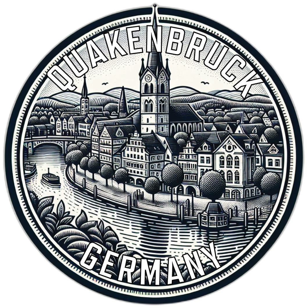 Quakenbruck Germany Souvenir Die Cut Flat Magnet 2-Inch