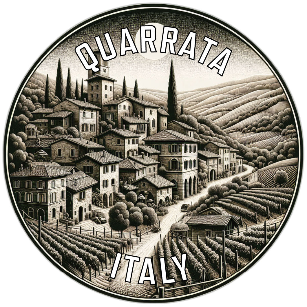 Quarrata Italy Souvenir Die Cut Flat Magnet 2-Inch